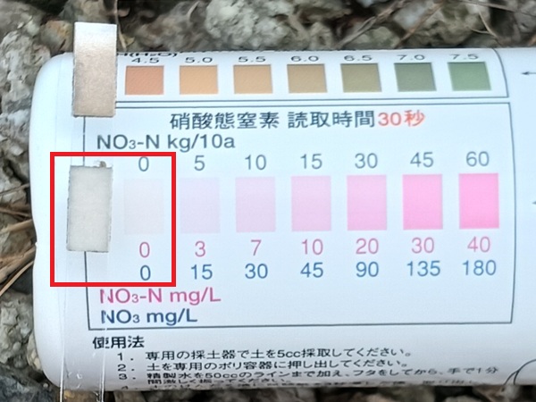 土壌検査 ベッチあり 窒素 2026.6中旬